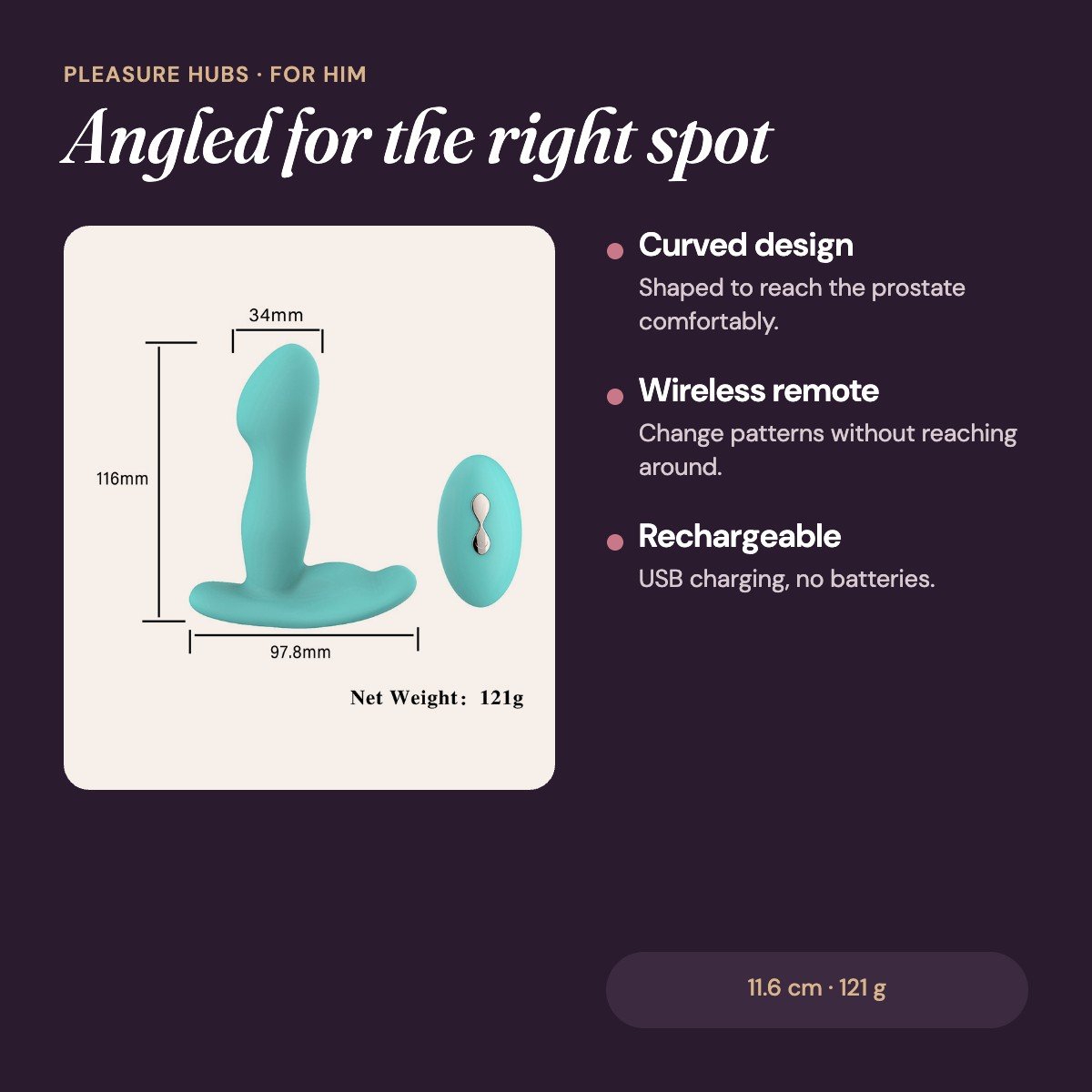 Arc Remote Prostate Massager features