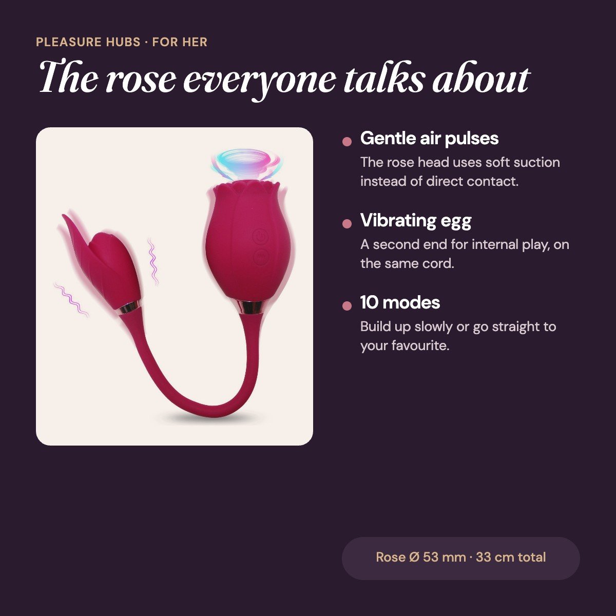 Bloom Rose Suction & Egg Duo features