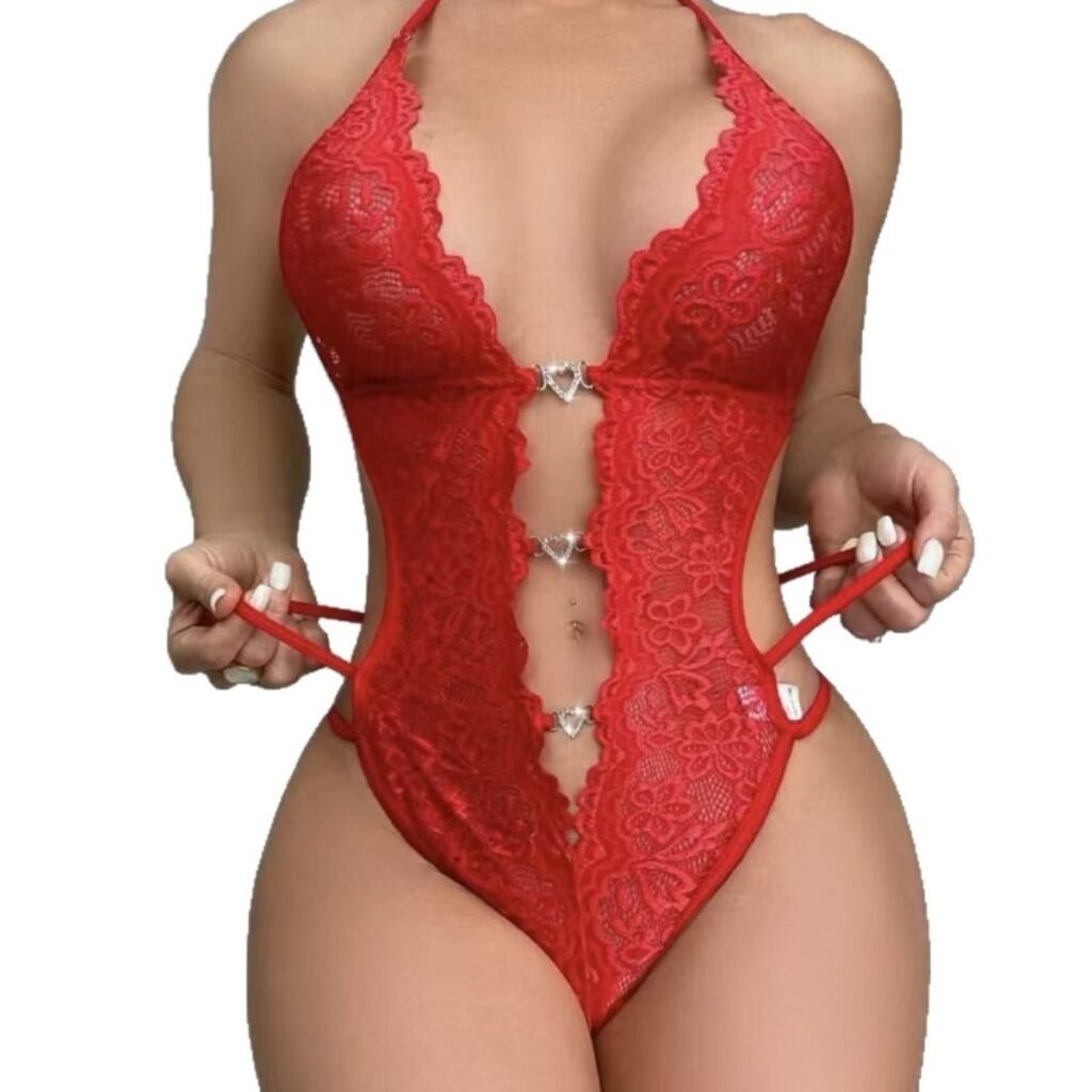 Celeste Lace Halter Bodysuit