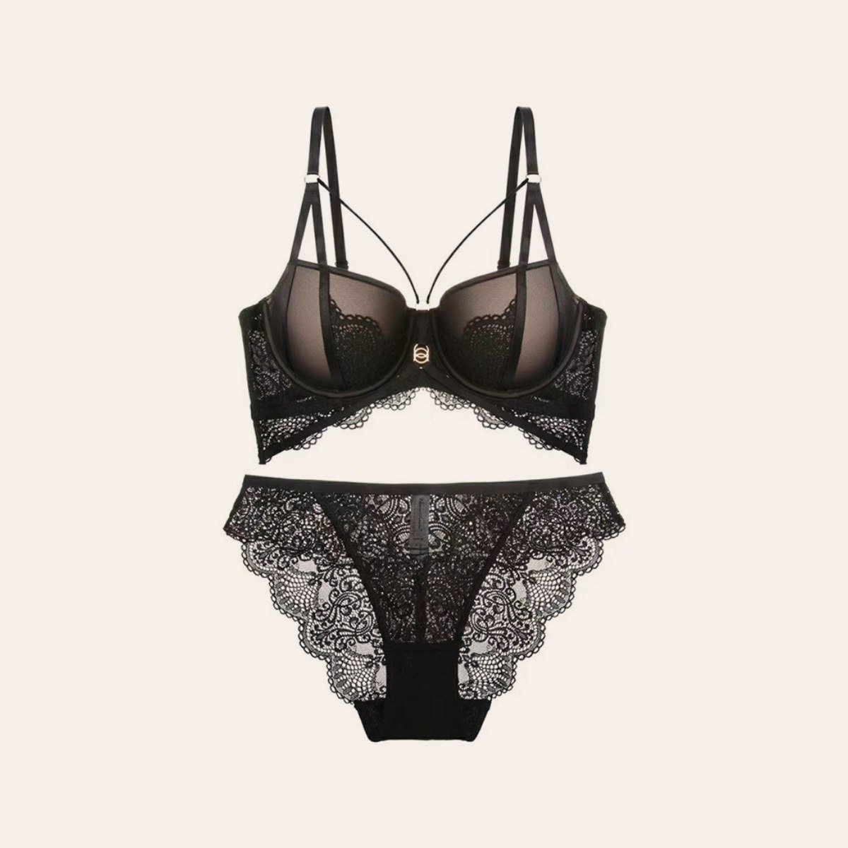 Rosalind Push-Up Lace Bra Set