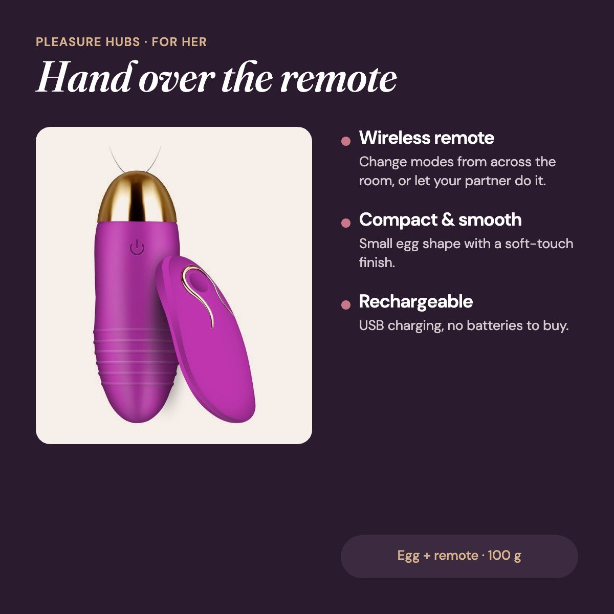Secret Remote Love Egg features