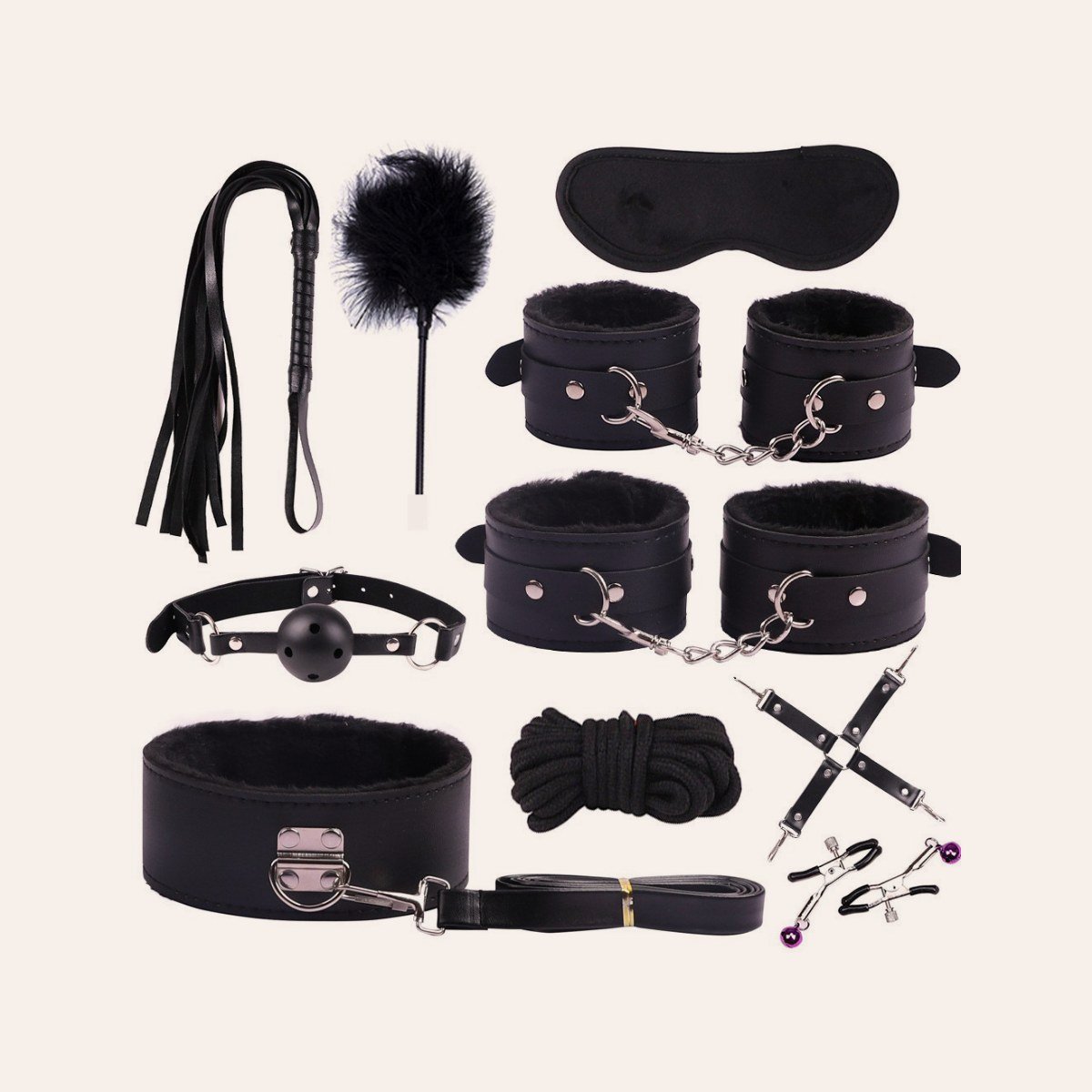 Velvet Night 10-Piece Restraint Kit