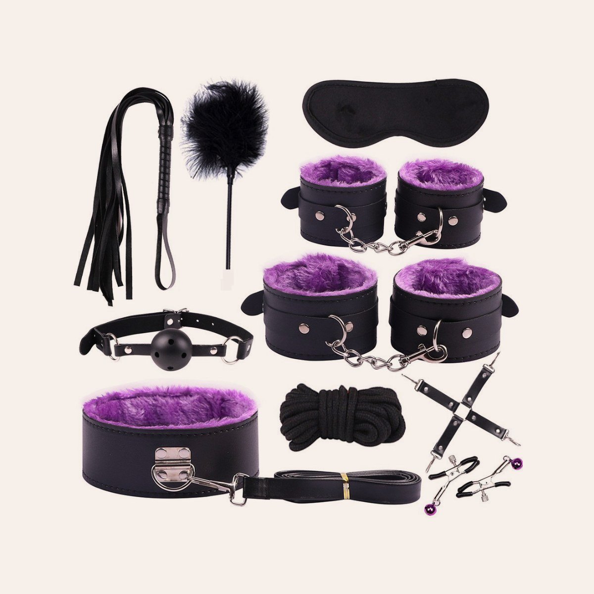 Velvet Night 10-Piece Restraint Kit